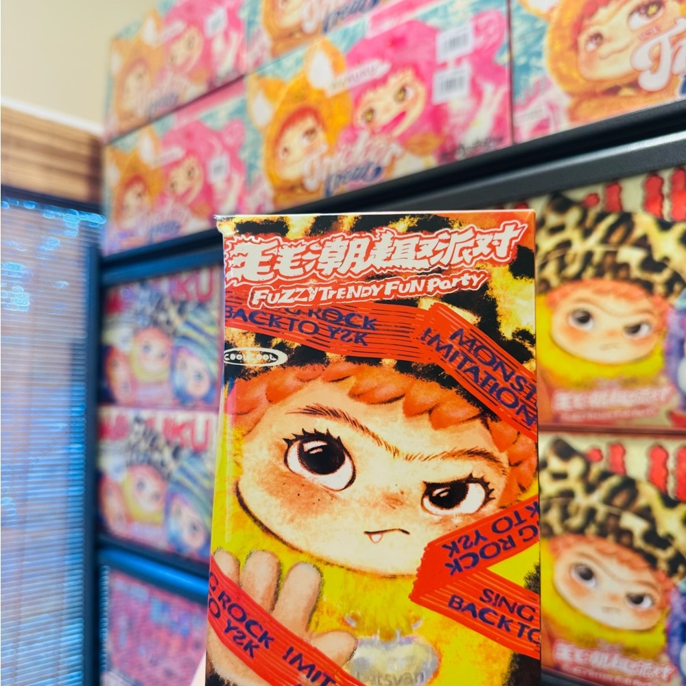 Fuzzy Trendy Fun Party Orange Anime Socks